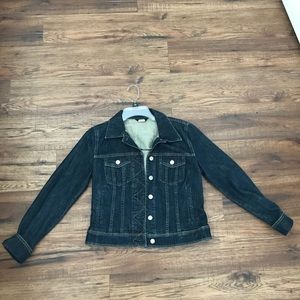 J Crew dark blue jean jacket